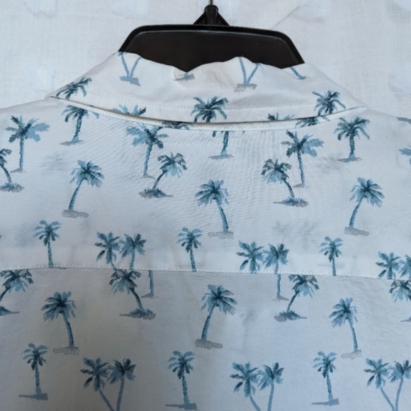 Bonobos Slim Fit Size L short sleeve button up palm trees - Picture 4 of 6